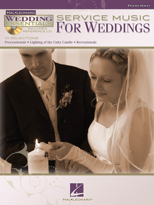 Service Music For Weddings Pno Solo Bk/Cd