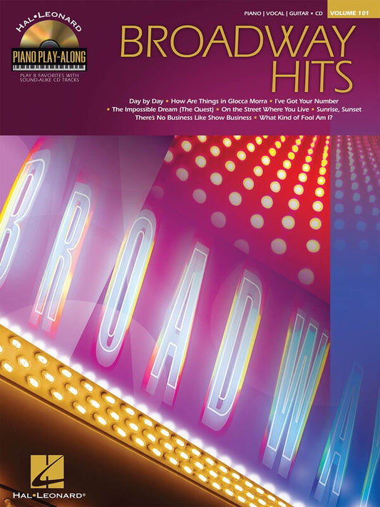 Broadway Hits Piano Play Along Bk/Cd V101