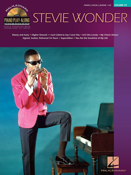 Stevie Wonder Piano Play Along Bk/Cd V111