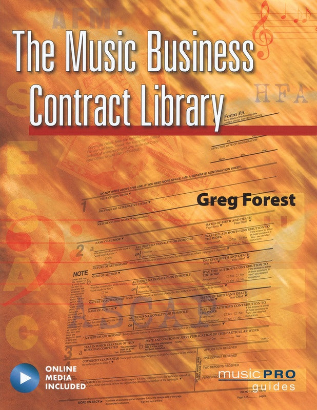 Music Business Contract Library Bk/Cdr