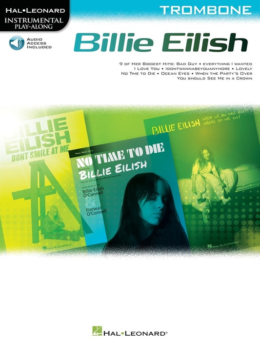 Billie Eilish For Trombone Play Along Book/Ola