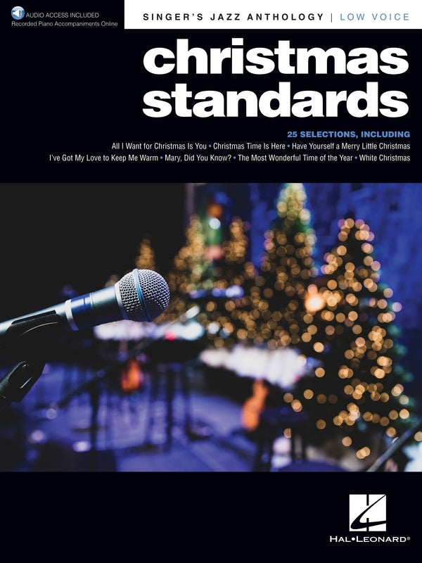 Christmas Standards - Low Voice Singers Jazz Anthology Book