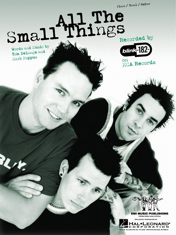 Blink 182 - All The Small Things Piano Vocal Guitar Sheet Music