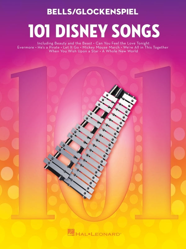 101 Disney Songs For Bells/Glockenspiel Book