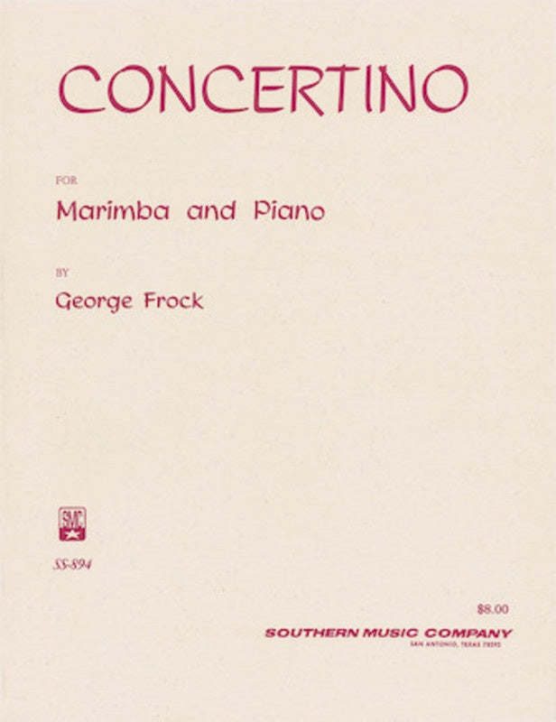 Frock - Concertino For Marimba/Piano Book