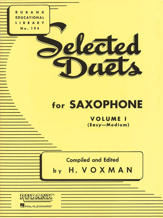Selected Duets Vol 1 Saxophone Easy/Medium