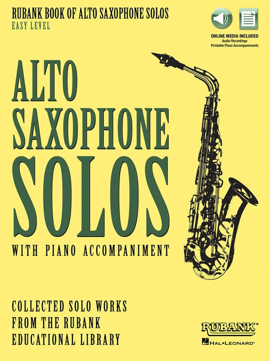 Rubank Book Of Alto Sax Solos Easy Level