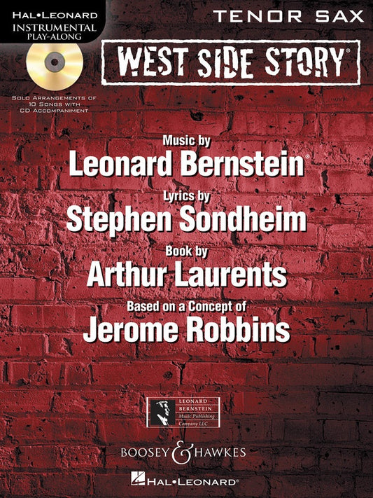 West Side Story - Tenor Saxophone Play Along Book/Cd