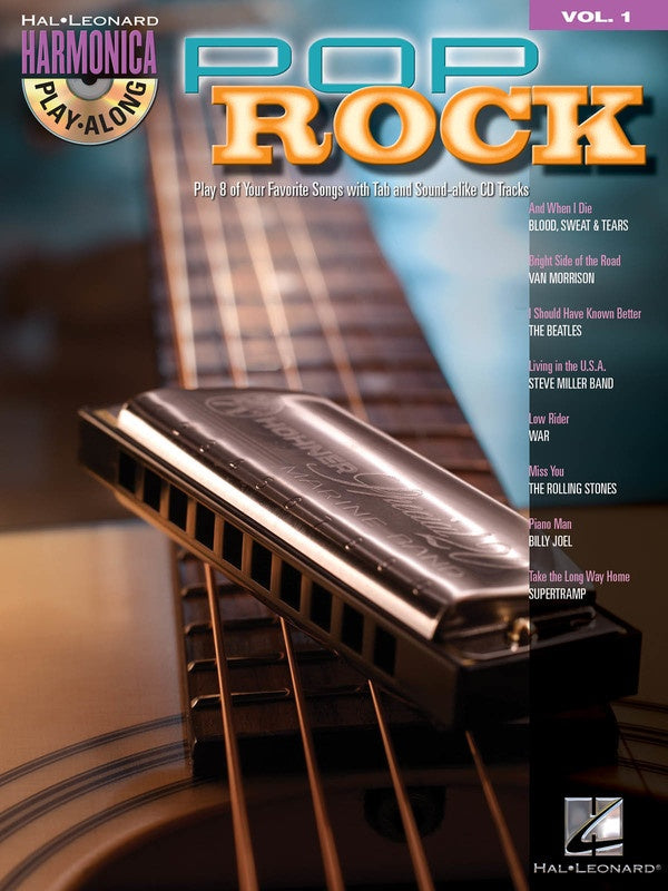 Pop Rock Harmonica Playalong V1 Bk/Cd