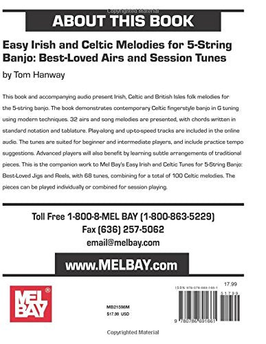 Easy Irish And Celtic Melodies For Banjo Book/Ola