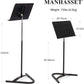 Manhasset Harmony Music Stand with Aluminium Desk in Black - Box of 6 Stands