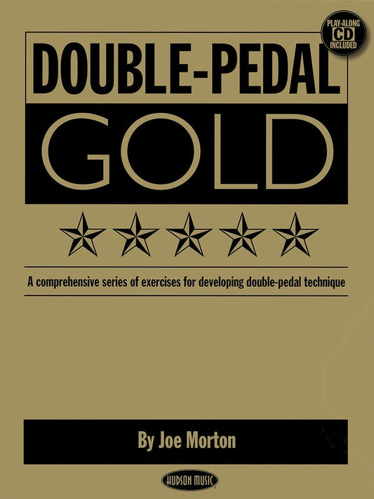 Double Pedal Gold Drum Bk/Cd