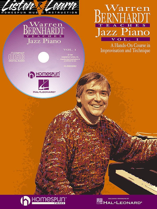 Warren Bernhardt Teaches Jazz Piano Vol 1 Bk/Cd