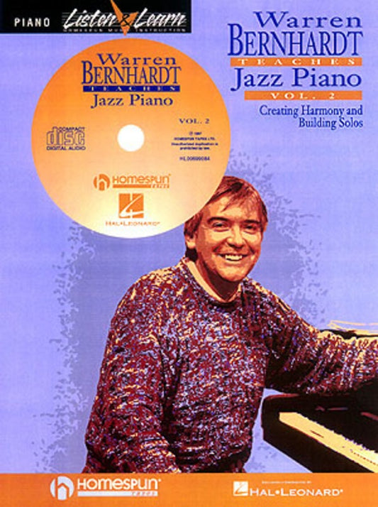 Warren Bernhardt Teaches Jazz Piano Vol 2 Bk/Cd