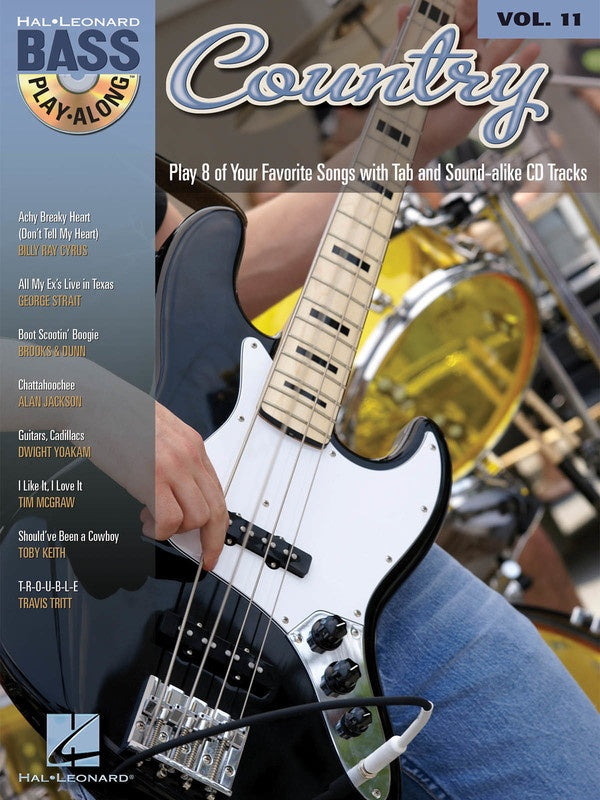 Country Bass Play Along V11 Bk/Cd