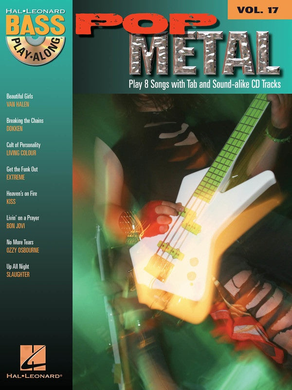 Pop Metal Bass Play Along V17 Bk/Cd