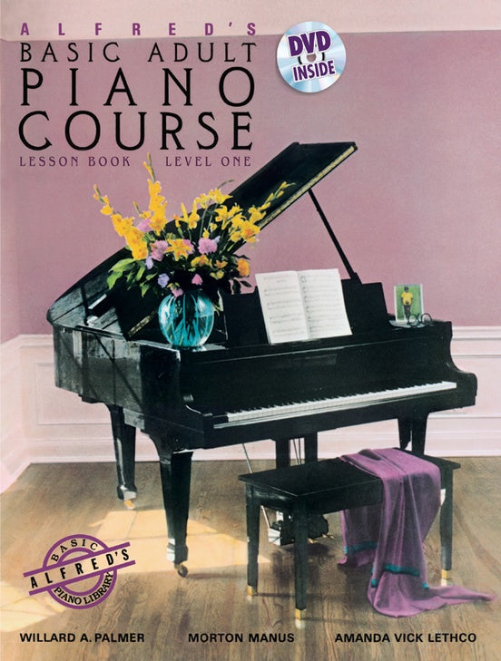 Alfred's Basic Adult Piano Course - Lesson Book 1 (Book and Dvd)