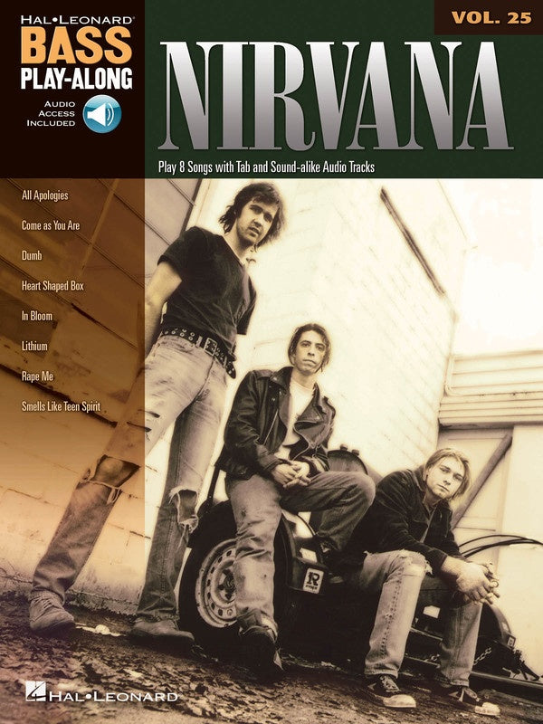 Nirvana Bass Playalong V25 Bk/Ola
