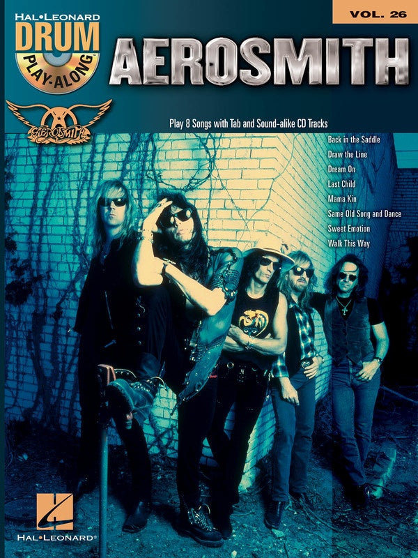 Aerosmith Drum Play Along Bk/Cd V26