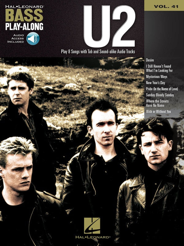 U2 Bass Playalong V41 Bk/Ola