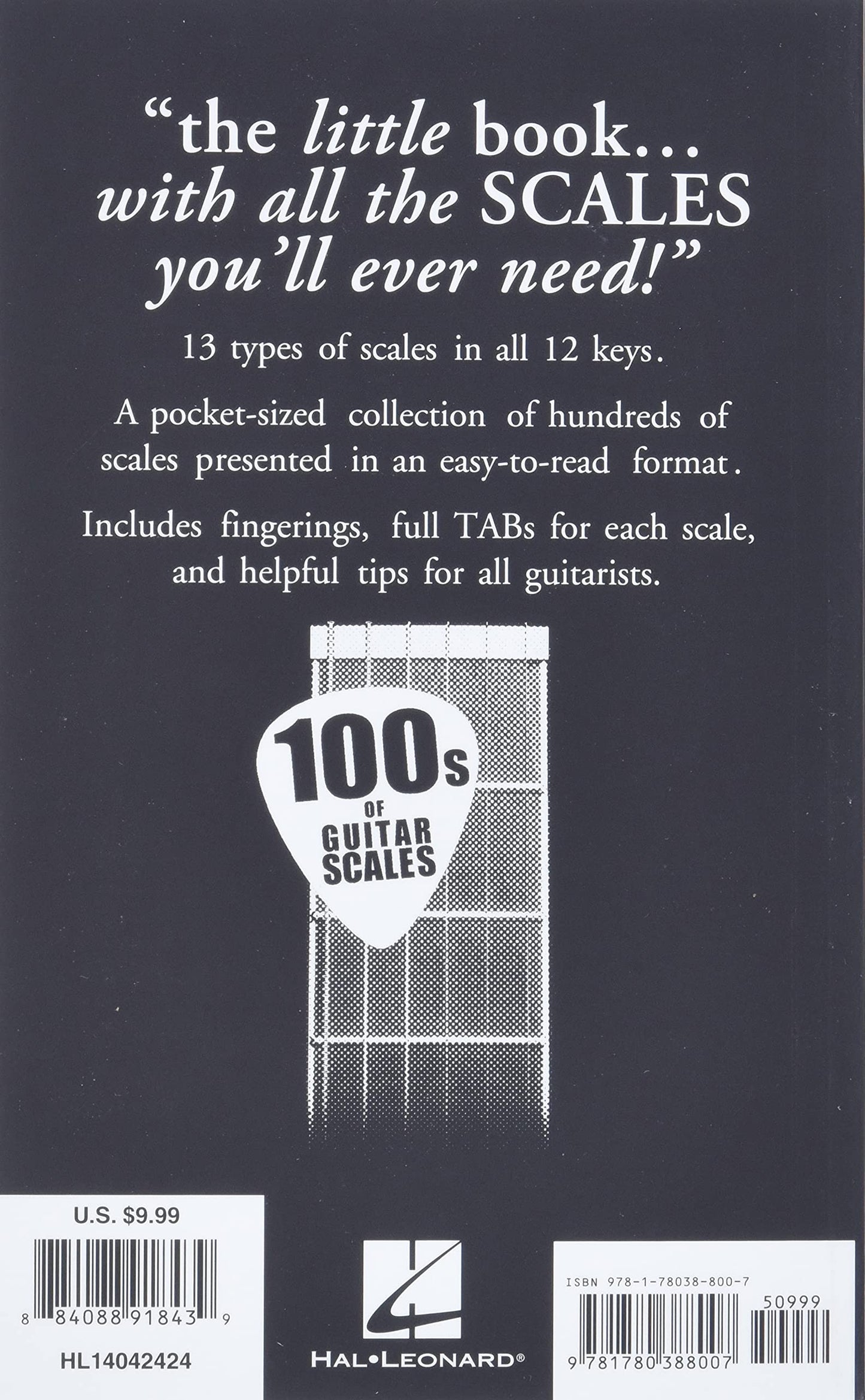 The Little Black Book Of Guitar Scales - 100's of Scales