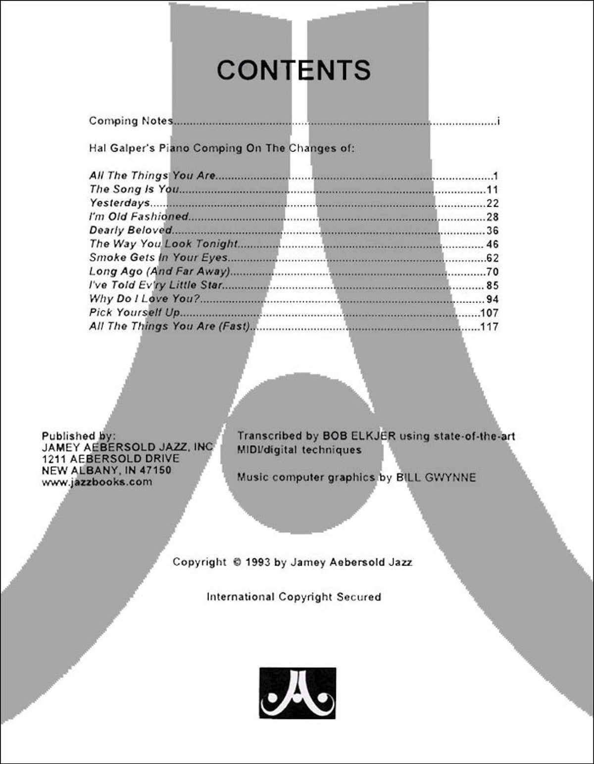 《Jerome Kern》第55册钢琴声部转录谱