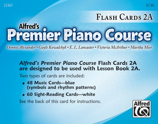 Alfred's Premier Piano Course Flash Cards Level 2A