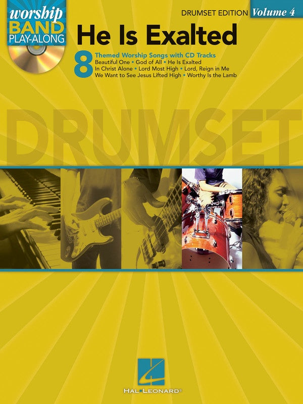 He Is Exalted Wbpa Bk/Cd V4 Drum Edition