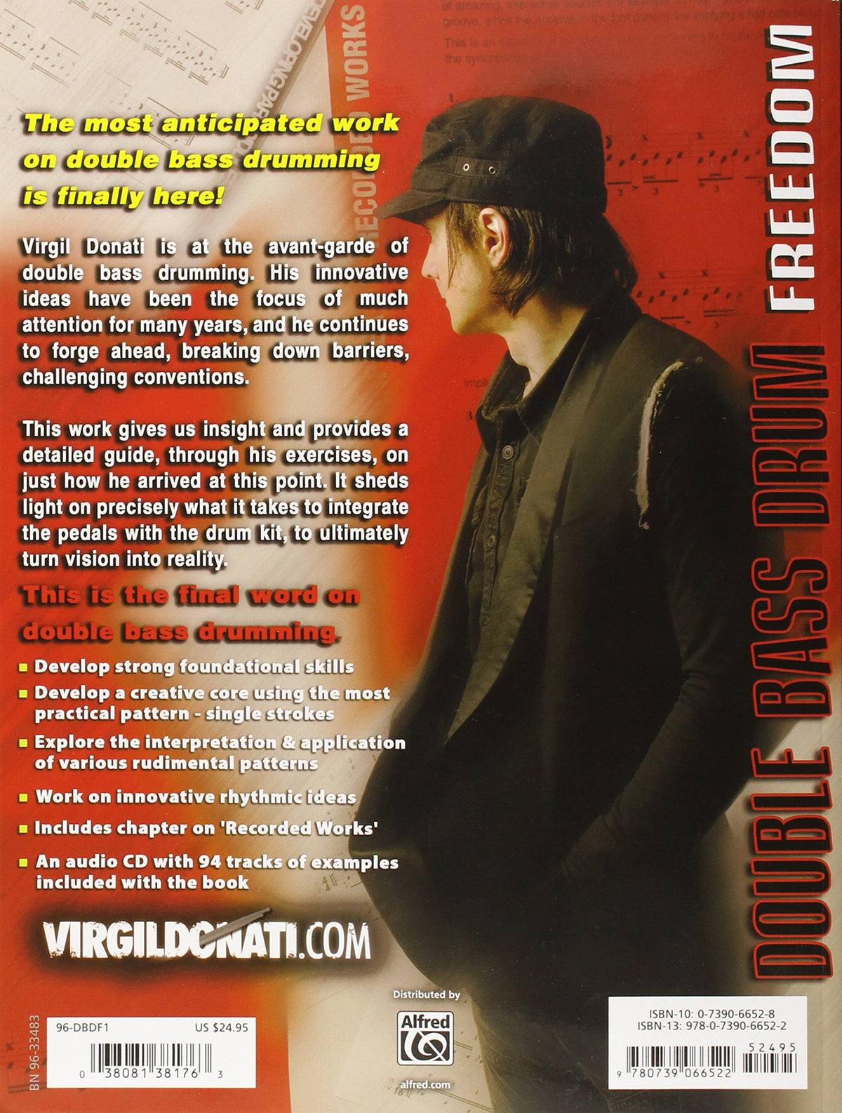 Virgil Donati - Double Bass Drum Freedom 书籍/光盘