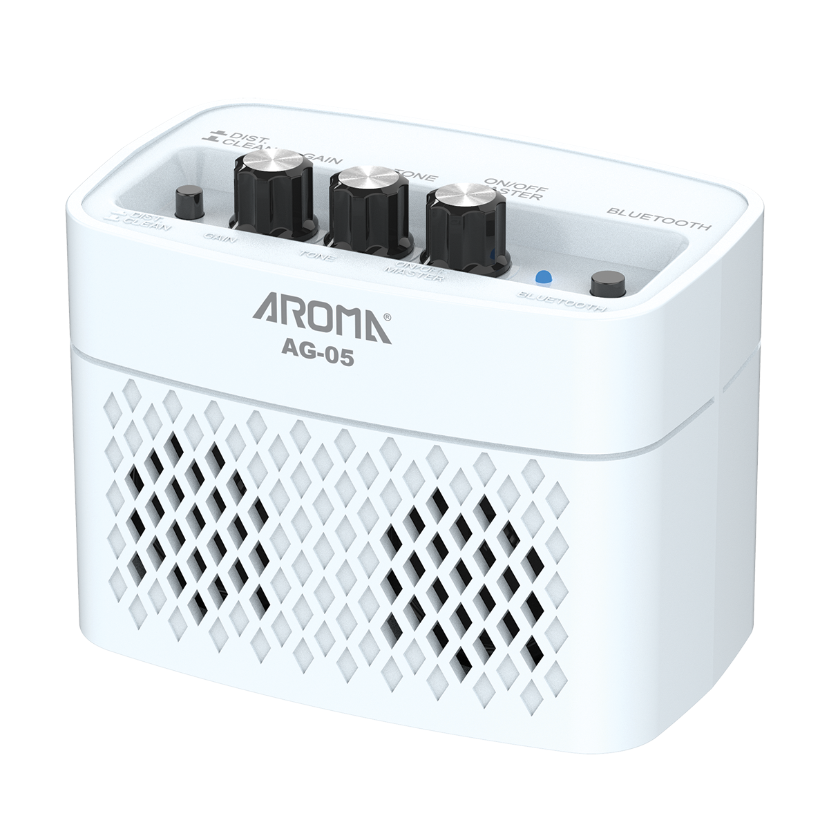 Aroma AG05WH 5W Electric Guitar Rechargeable Portable Amplifier White