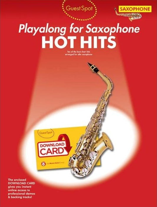 Guest Spot - Hot Hits Play Along for Saxophone Book/Ola