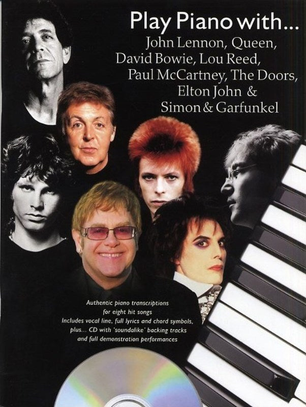 Play Piano With Lennon Queen Bowie Etc Bk/Cd