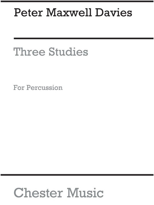 Maxwell Davies 3 Studies Percussion - Music2u