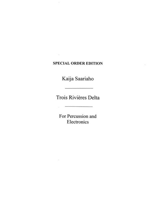 Saariaho Trios Rivieres Delta(Percussion