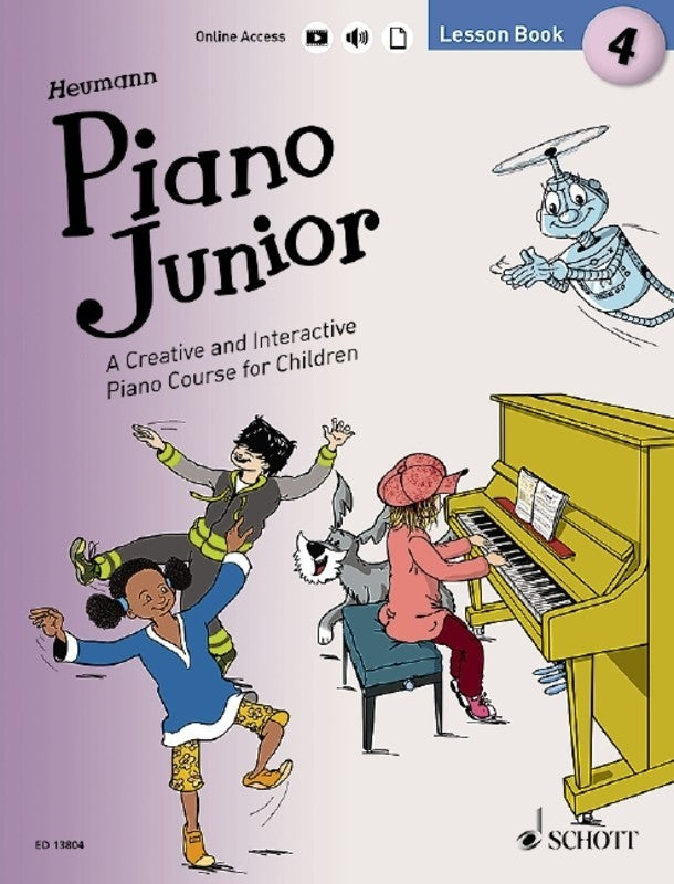Piano Junior Lesson Bk 4 Bk/Ola