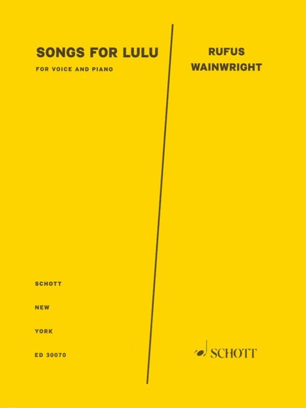 Rufus Wainwright - Songs For Lulu Piano/Vocal