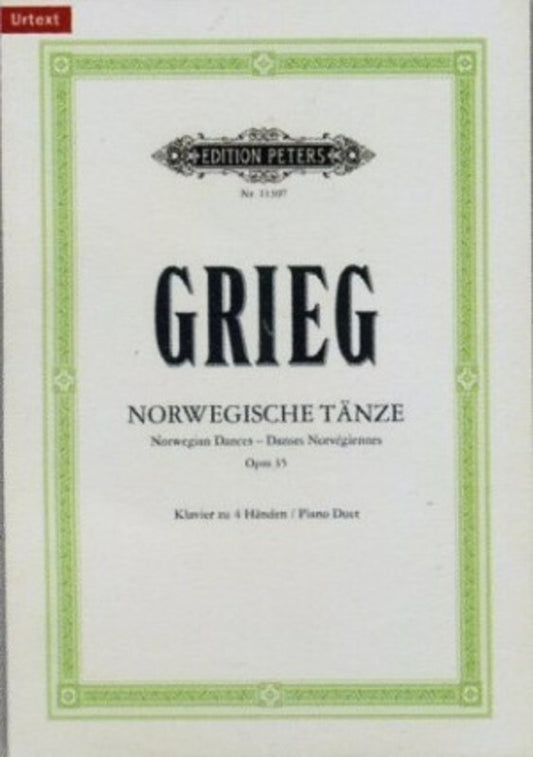 Grieg - Norwegian Dances Op 35 Nos 1-4 Piano Duet