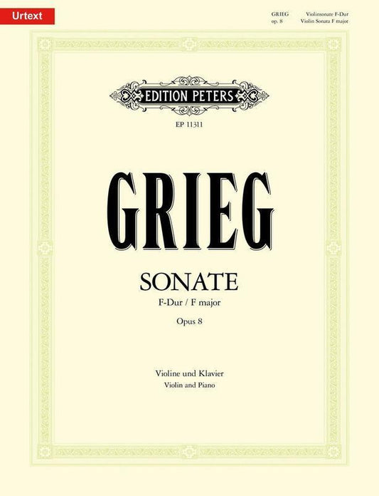 Grieg - Sonata No 1 Op 8 F Violin/Piano