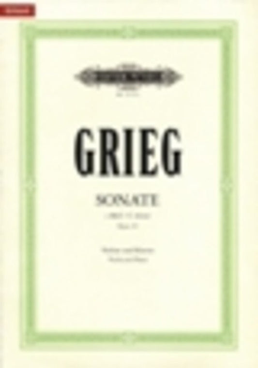 Grieg - Sonata No 3 Op 45 C Min Violin/Piano