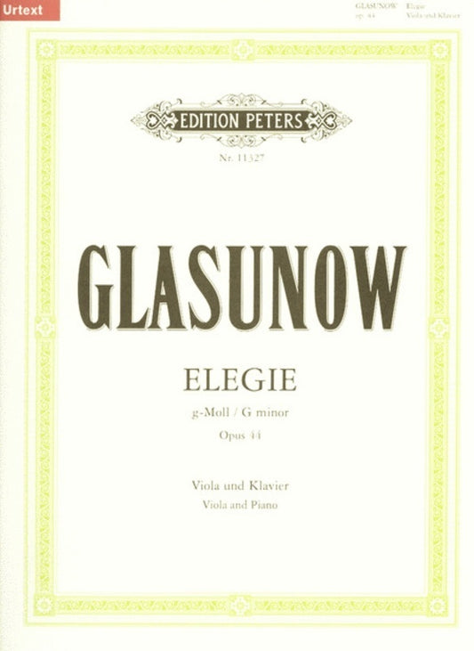 Glazunov - Elegy Op 44 Viola/Piano