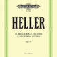 Stephen Heller - 25 Melodious Studies Op 45 For Piano Solo Book