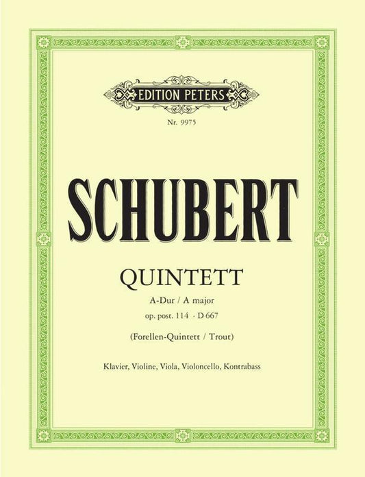 Schubert - Quintet In A Trout Op 114 D667