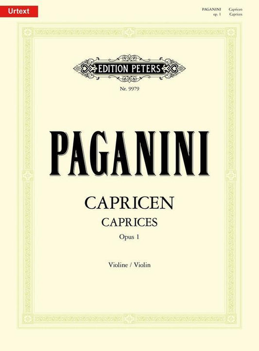Paganini - 24 Caprices Op 1 Violin Solo Urtext