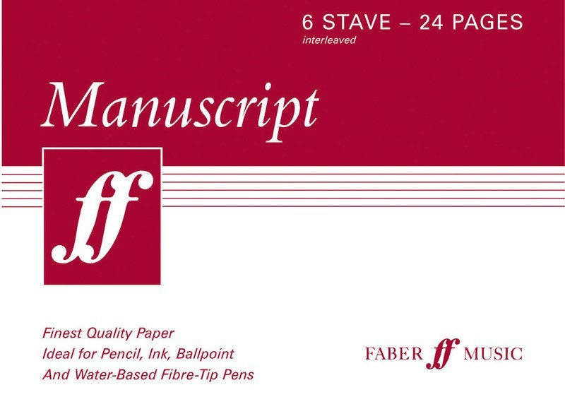 Manuscript A5 6-Stave 24Pp Interleaved