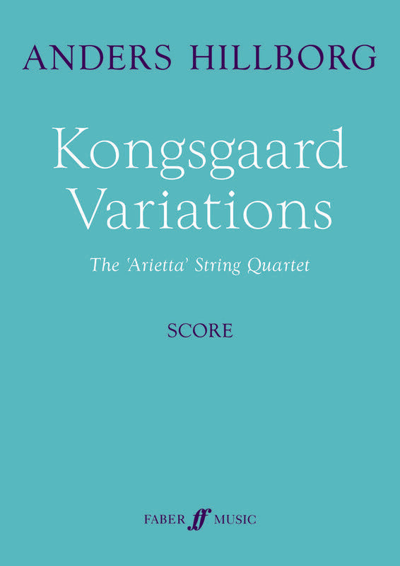 Kongsgaard Variations String Quartet Score