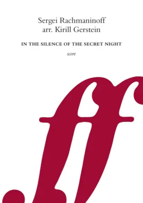 Rachmaninoff - In The Silence Of The Secret Night For Piano