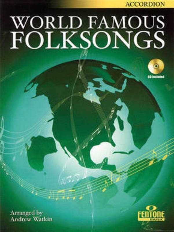 World Famous Folksongs Accordion Bk/Cd Acd