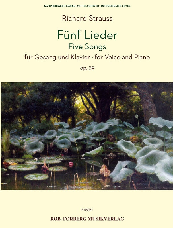 Richard Strauss - 5 Songs Op 39 Voice/Piano