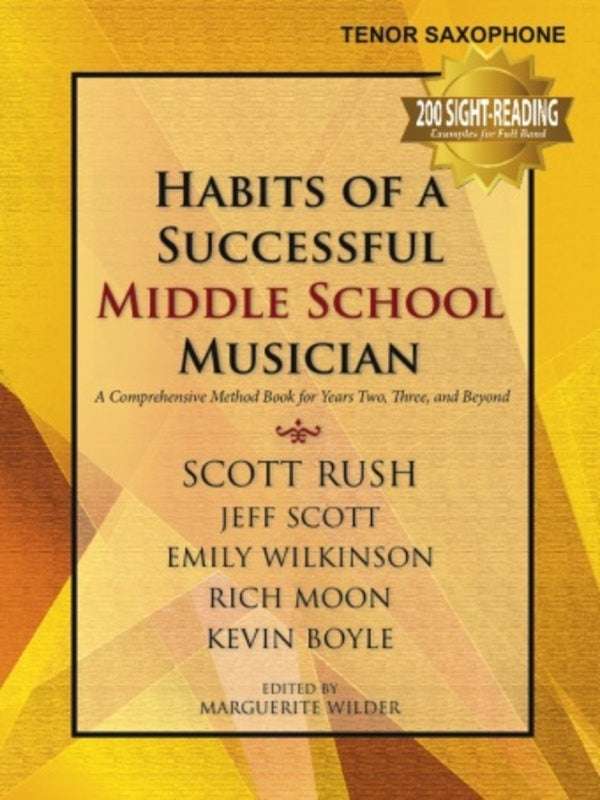 Habits Successful Middle School Tenor Sax