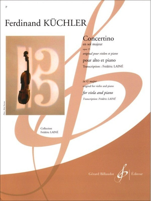 Kuchler - Concertino G Maj Op 15 Viola/Piano